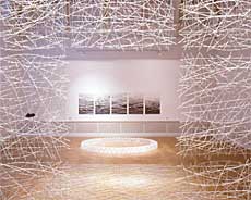 Textural Space installation by Kobayashi at Brighton Museum